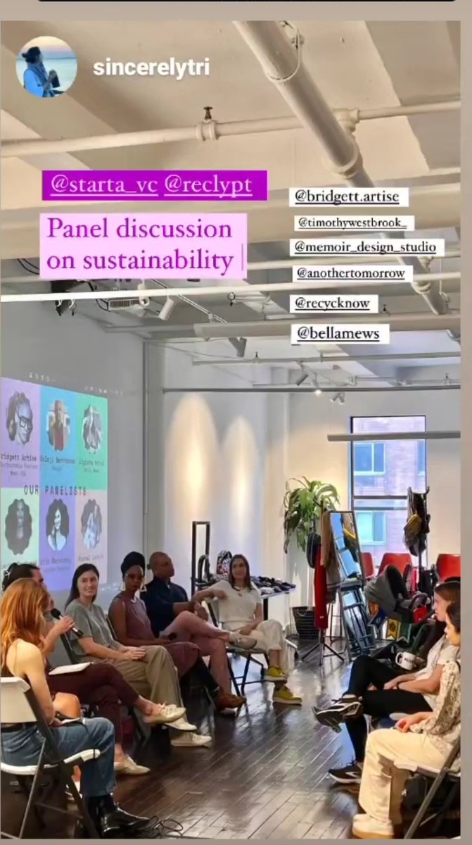 RECYCKNOW's tweet photo. Loved being a part of this esteemed panel. Thank you @memoir_design_studio and @reclypt for coming together and organizing this fantastic event. Look forward to many more 💚💚🌎🌎

#sustainablefashion #togetherwestand #togetherwewin https://t.co/WyL91q99Hy