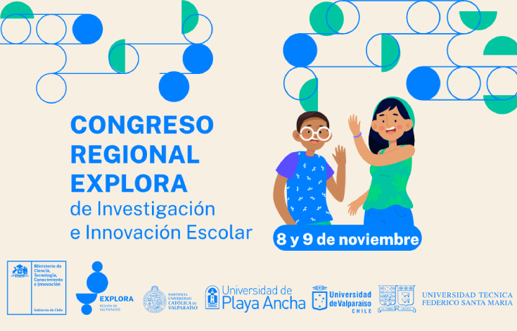 exploravalpo's tweet photo. ¡Semana de #CongresoExplora 🥳! Miradas de niñ@s sobre salud mental, enfoques de género, agua, patrimonio, microbiología y astronomía en décimooctava edición que convoca a lo más destacado de la actividad científica hecha en espacios escolares https://t.co/vRV8PAnnuX #Valparaíso https://t.co/lcBlNXjxjU