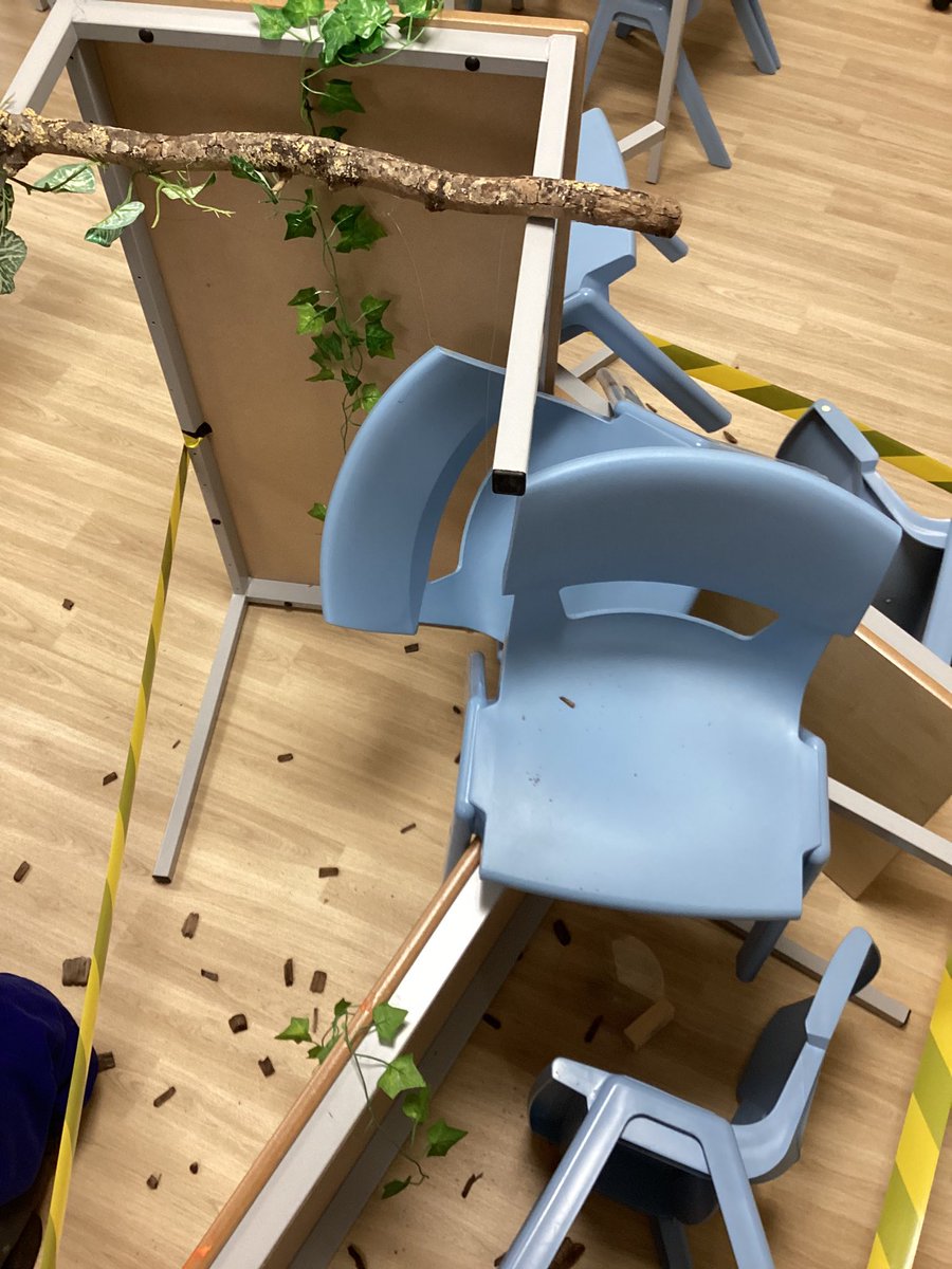 BucktonFields's tweet photo. BREAKING NEWS: The Gruffalo has visited Year One! He has caused complete chaos, we are creating descriptive posters to help find him!🌲😅 https://t.co/8btMuaUOuW