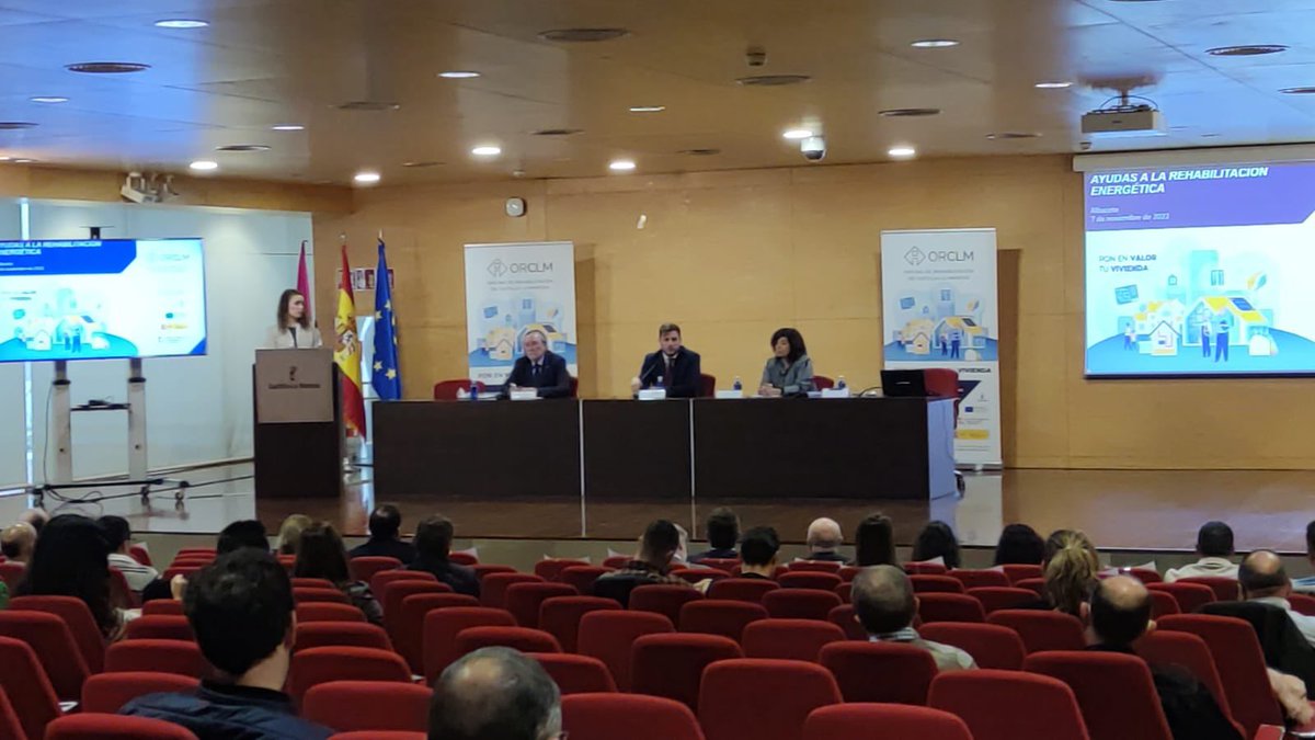 Nuestro presidente <a href="/ECuevasAtienza/">Eduardo Cuevas Atienza.</a> inaugura en Albacete la Jornada informativa de las Oficinas de Rehabilitación de Castilla- La Mancha bajo el lema “Las nuevas oportunidades que nos ofrecen las recientes ayudas a la rehabilitación de edificios”
#rehabilitacion #Albacete