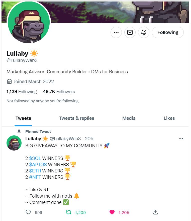 ohmilogled's tweet photo. @LullabyWeb3 Done ✅ https://t.co/MlnQFpDiGd