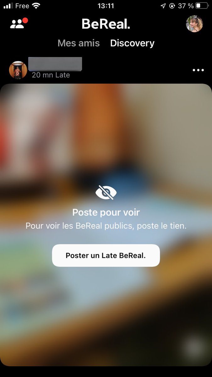 ChloeLavoisard's tweet photo. Vous voyez le nouveau réseau social qui est censé être « l’anti-Instagram », BeReal ? 

Et bien une enquête menée auprès de 1000 personnes dans 5 pays différents vient de sortir selon laquelle seuls 9% des gens publient la première photo qu’ils prennent ! https://t.co/DU2Cj57X9I