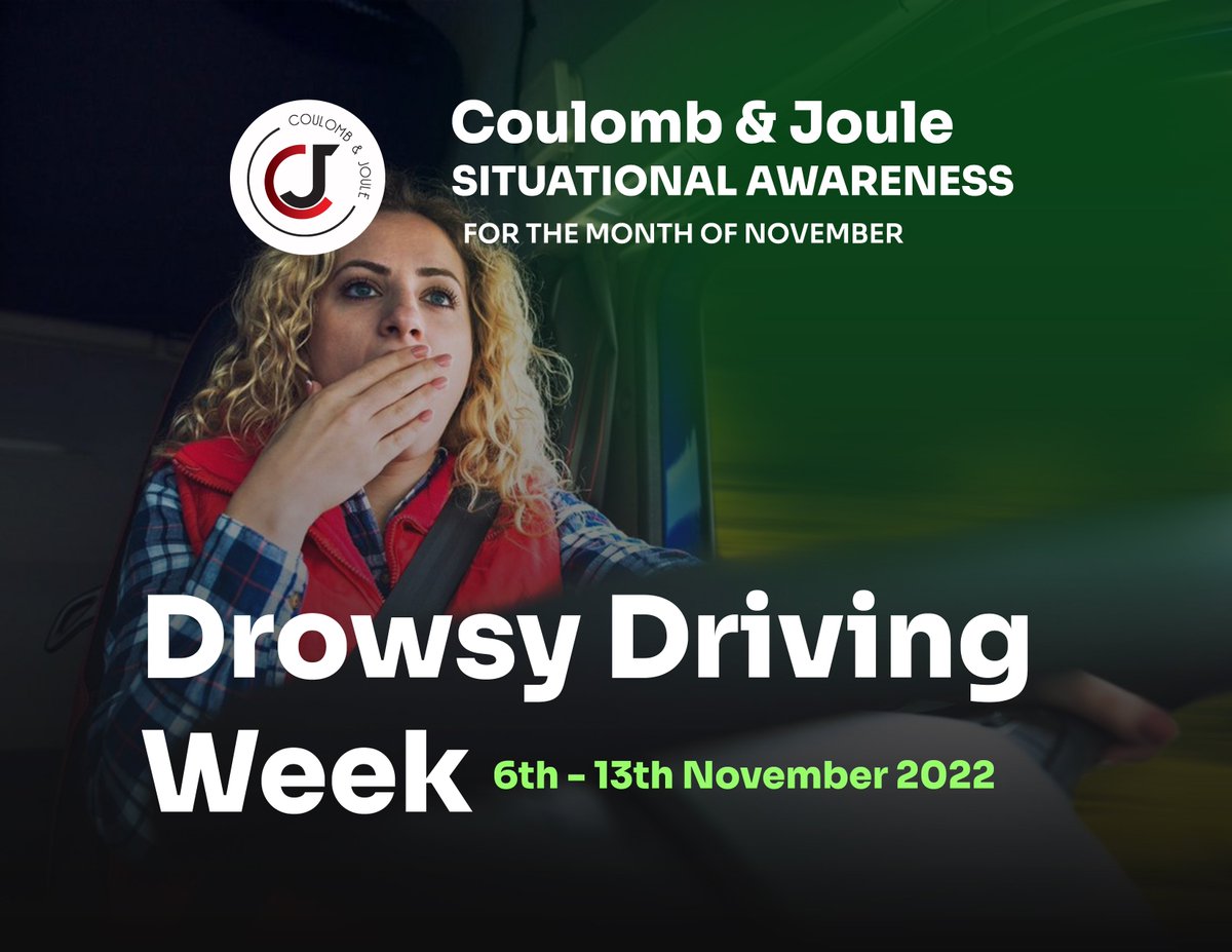 CJRMEngineering's tweet photo. Drowsy Driving Prevention Week is observed during the first full week of November, from November 6–13 this year. It’s time to raise awareness and to consider ways to prevent the thousands of injuries and deaths caused by fatigued and sleepy drivers in the U.S. each year. https://t.co/BOJ4sdZvPc