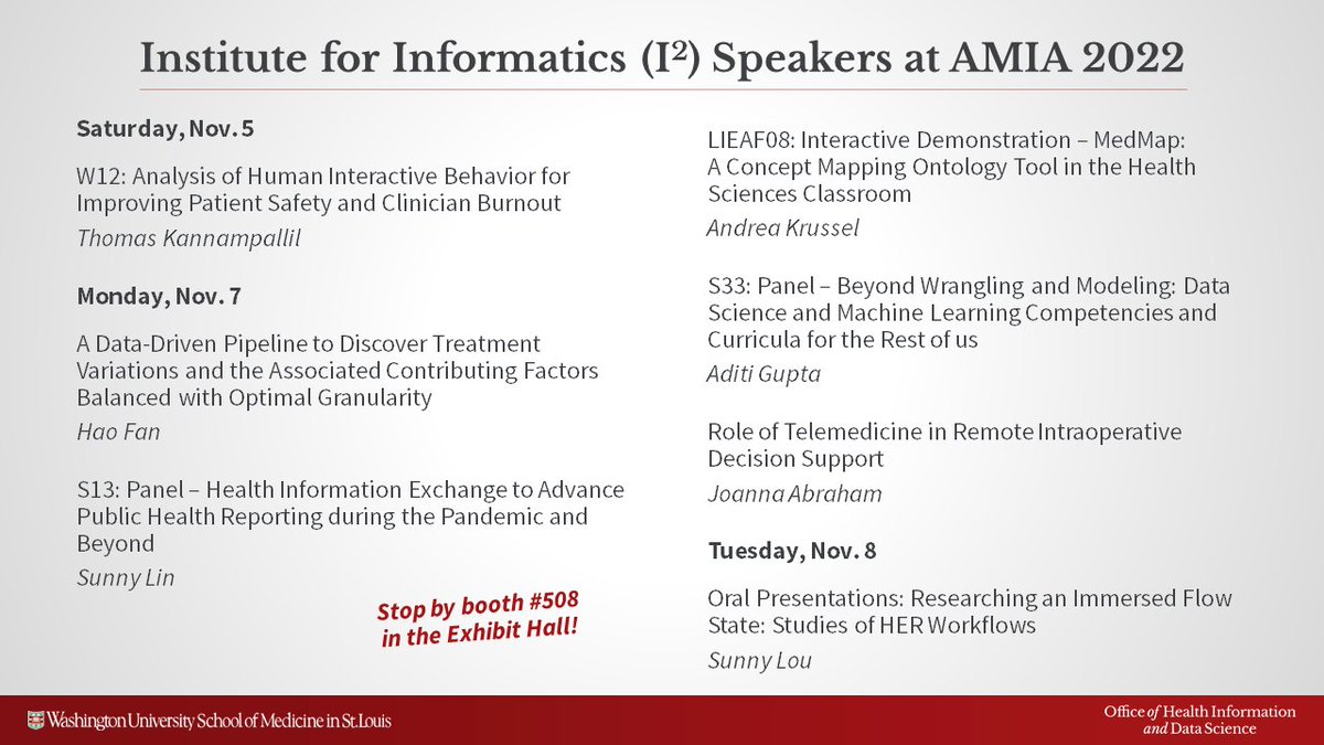 WashU Informatics, Data Science and Biostatistics tweet media