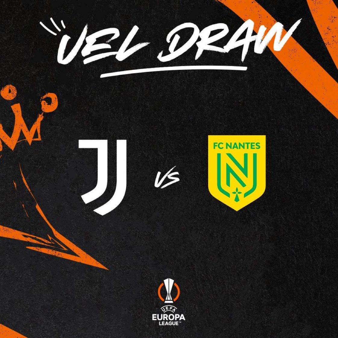 juventusfcid's tweet photo. Juventus akan melawan @FCNantes dalam babak play-off @EuropaLeague ⚪️⚫️

#UELdraw https://t.co/W9F5SbVtGT