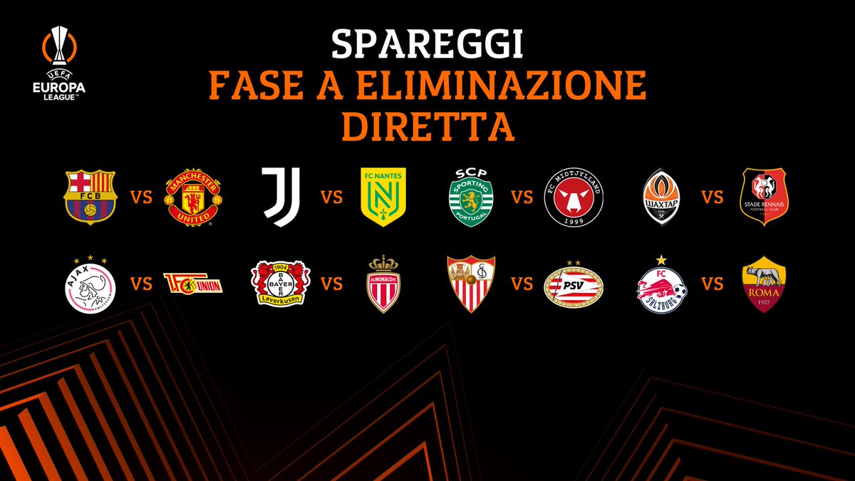 UEFAcom_it's tweet photo. Spareggi per la fase a eliminazione diretta di UEFA Europa League 🌟

#UEL | #UELdraw https://t.co/HjHdngxjgp
