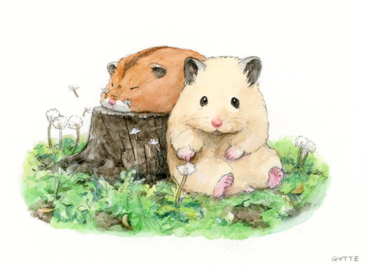 「ぼーっとする時間 」|GOTTE🐹HamsterPainterのイラスト