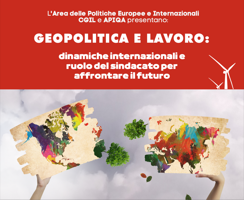 Martedì 8 novembre il Centro Congressi Frentani, Roma, ospiterà l'evento "Geopolitica e lavoro: dinamiche internazionali e ruolo del sindacato per affrontare il futuro". Organizzato dall'Area delle Politiche Europee e Internazionali CGIL e APIQA. 

congressifrentani.it/portal/geopoli…