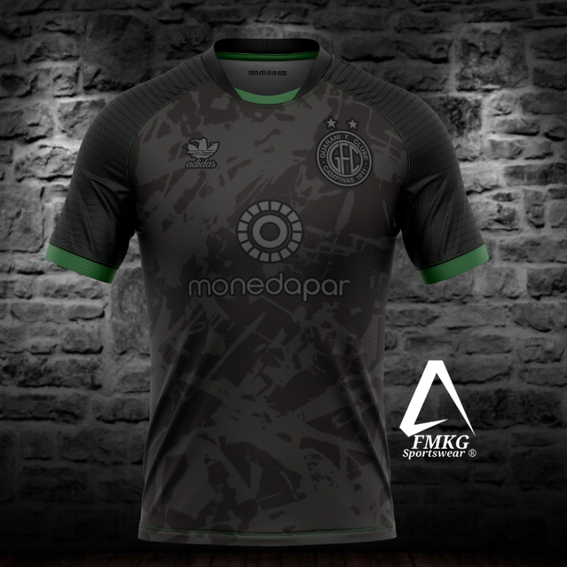 designfootball's tweet photo. From our DesignFootball Super League - Season 3 (https://t.co/zvJ9WL1KVv), a stylish Guarani FC shirt by @FMKGsports. Something interesting going on with the adidas (Trefoil) logo...
#GuaraniFC #DFSL3 #ConceptKit #ConceptShirt
