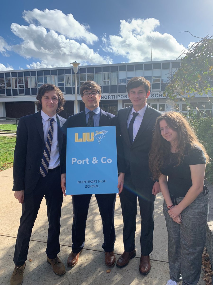 On 11/4 members of NHS Virtual Enterprise's firm Port &amp; Co attended the LIU Leadership Conference. Senior Kaitlyn Foster, our firm's CTO was a finalist in the Leadership Challenge for her response to how a firm should respond to a electronic security breach.