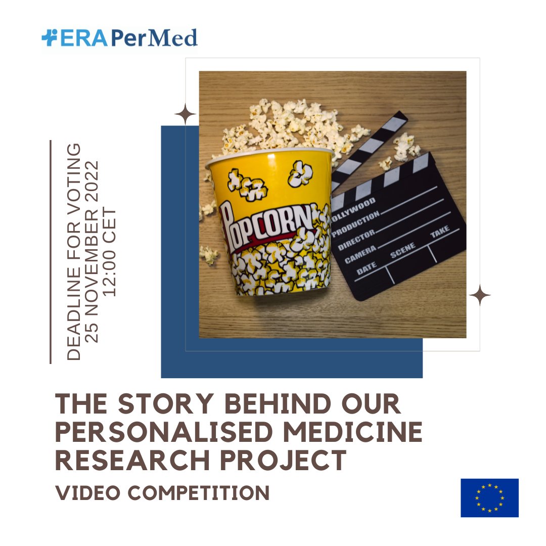 ERA-Net PerMed (@eranet_permed) on Twitter photo "The story behind our #PersonalisedMedicine research project"
Vote for your favorite video prepared in the framework of <a href="/ERANET_PerMed/">ERA-Net PerMed</a>'s competition for #JTC2018 young researchers - giving them a platform to showcase their fascinating research!
More here: erapermed.isciii.es/the-story-behi… "The story behind our #PersonalisedMedicine research project"
Vote for your favorite video prepared in the framework of <a href="/ERANET_PerMed/">ERA-Net PerMed</a>'s competition for #JTC2018 young researchers - giving them a platform to showcase their fascinating research!
More here: erapermed.isciii.es/the-story-behi…