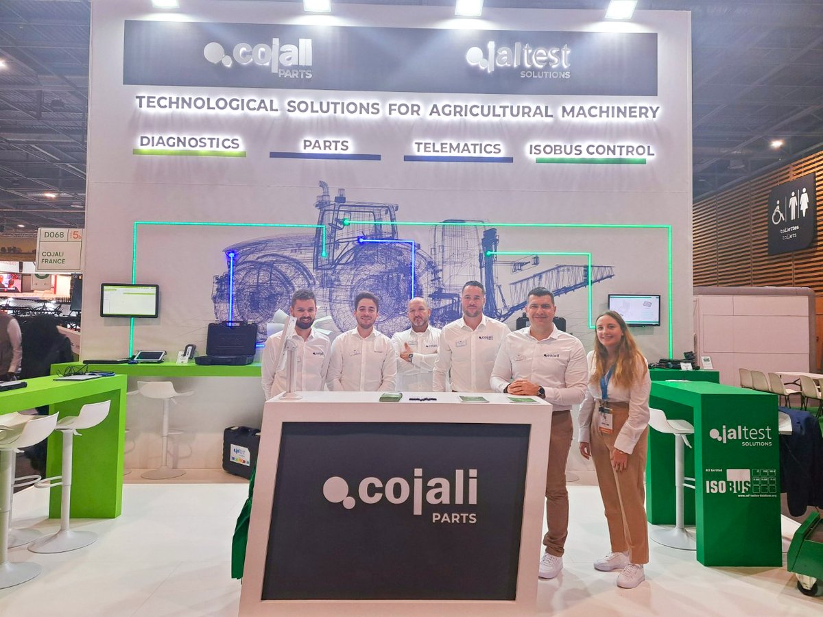 CojaliParts's tweet photo. 🚜👏🏼 @sima_paris is here!
📌🇫🇷 Paris, France
📍 Hall 5B – Stand D068
📆 From 6 to 10 November.
💪🏼😎 Our team is ready to show you Cojali Parts' latest innovations in cooling systems for #AgriculturalEquipment… and much more!
#SIMA #SIMA2002 #SIMAParis #CojaliParts https://t.co/f874MeKl8i