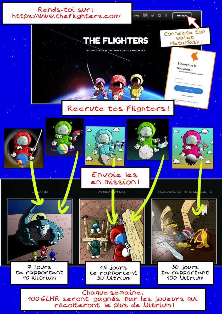 31Belet's tweet image. Joue et raffle du $GLMR 
#moonbeam #crypto #nft #NFTStaking 

theflighters.com