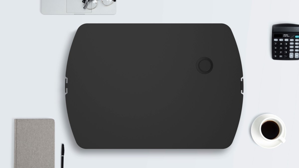 💻 Want a more ergonomic workspace? This standing desk converter allows you to raise your monitor and laptop to eye level, sitting or standing! Also equipped with a wireless charger to easily charge your devices! #officesupplies #desksupplies #monitorriser #laptopstand