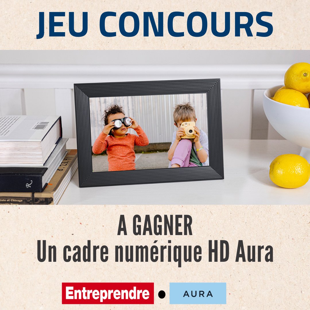 🎁 #JeuConcours #Tech 🎁

Tentez de gagner ce superbe cadre photo numérique HD "Aura Carver".

Pour participer :
✅ Suivre <a href="/Entreprendre/">Robert Lafont</a> &amp; <a href="/aura_frames/">Aura</a>
🔁 RT ce tweet

Tirage le le 18/11/22 ☘

#jeu #giveway #concours #photo