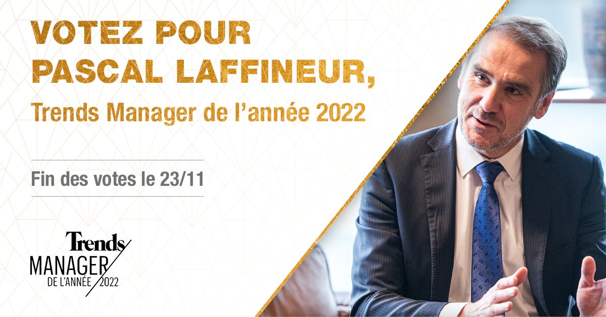🗳️ Vous pouvez désormais voter pour <a href="/plaffineur/">Pascal Laffineur</a>, nominé en tant que Trends Manager de l’année 2022 !
Un CEO innovant, visionnaire et inspirant : voici quelques-unes des qualités qui le caractérise.
Votez pour lui ici  👉 smpl.is/3m3o
#managerdelannee @trends