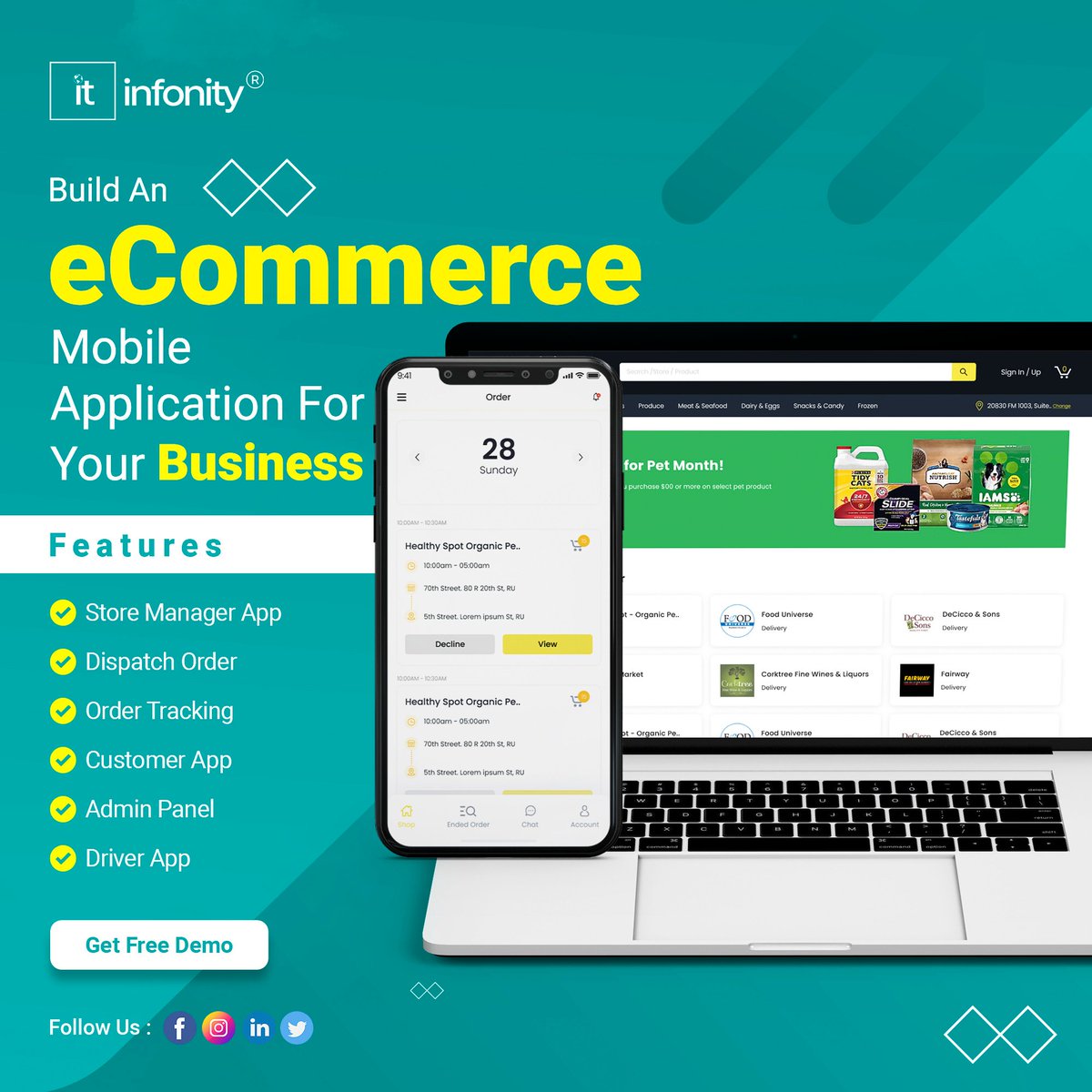 itinfonity's tweet image. Are you thinking to have an App for your Ecommerce Business?
#ecommerce #ecommercemobileapp #ecommercemobileappdevelopment #appdevelopmentcompany #ecommercedevelopmentservices #ecommercedevelopmentcompany #mobileappdevelopment #businessgrowth #technology #itinfonity