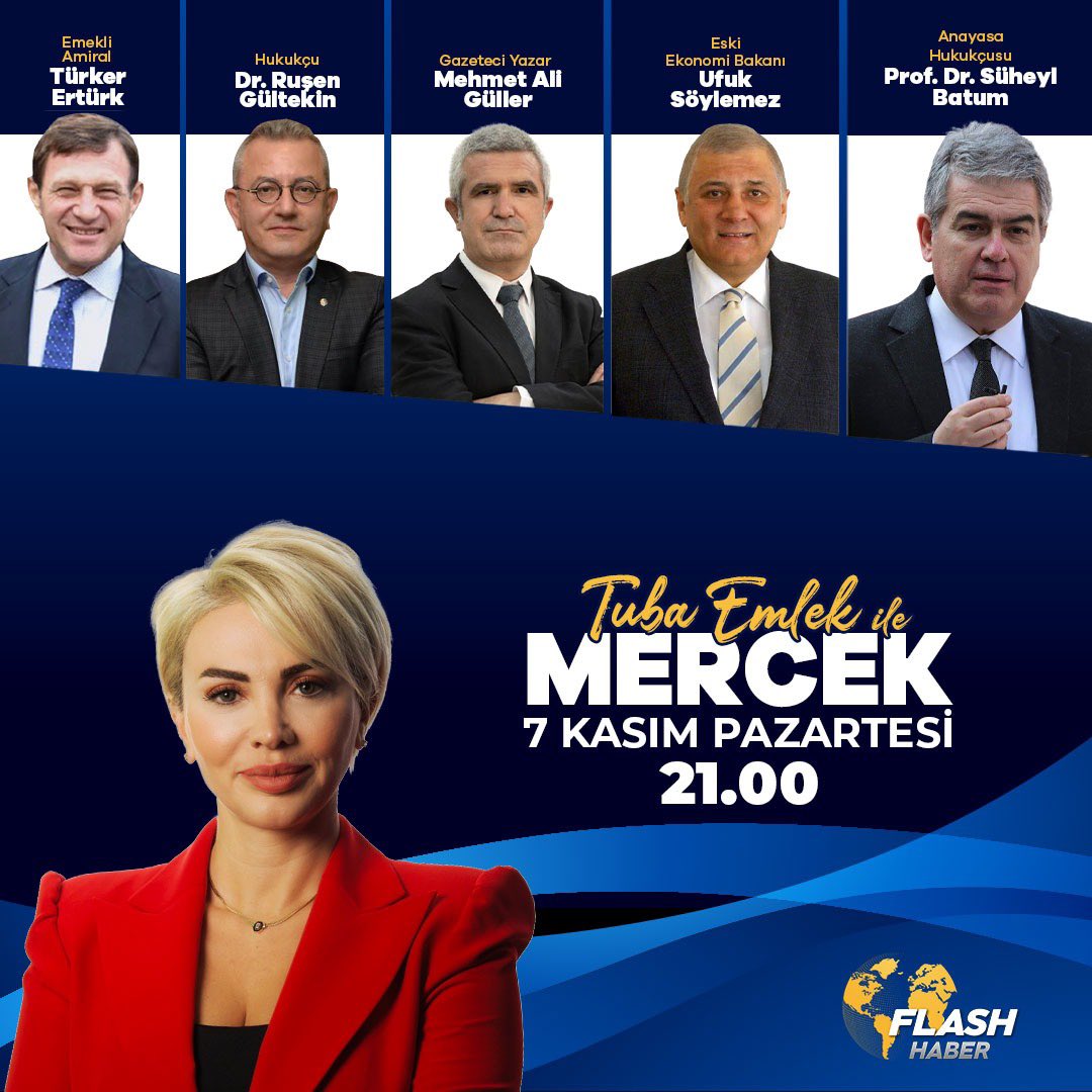 Bu akşam Mercek akşamı… Saat 21:00’de @flashhabertvcom ye bekleriz. @Orsatramola @mruseng @MaliGuller #ufuksöylemez @suheylbatum 📌Türkiye’nin referandum gündemi 📌İmamoğlu davasının perde arkası 📌Türkiye “saymazsak”Yüzyılı 📌Kara para, gri liste, beyaz ölüm