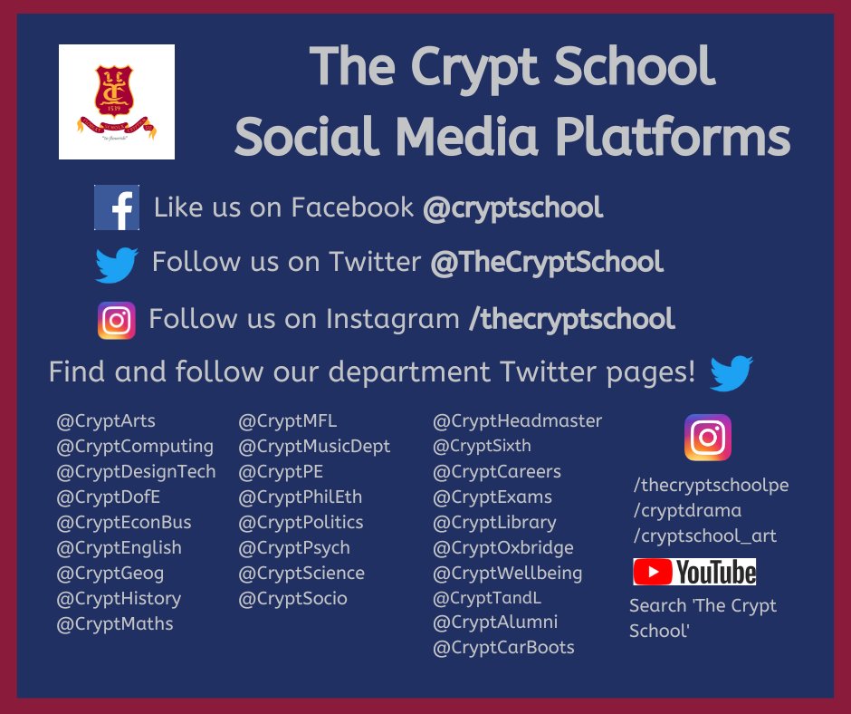 The Crypt School (@thecryptschool) on Twitter photo 
