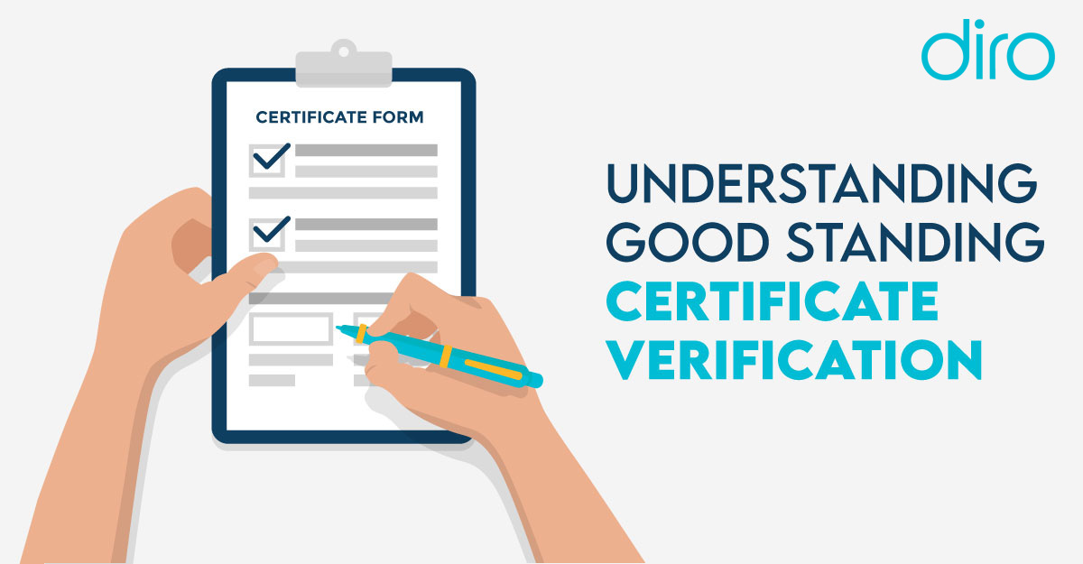 dirooriginal's tweet image. The good standing certificate is issued to #businesses by the state government. A good standing #certificate shows a business’s ability to do business.

Learn more: diro.io/good-standing-…

#goodstanding #verification #business #fintech #incorporation