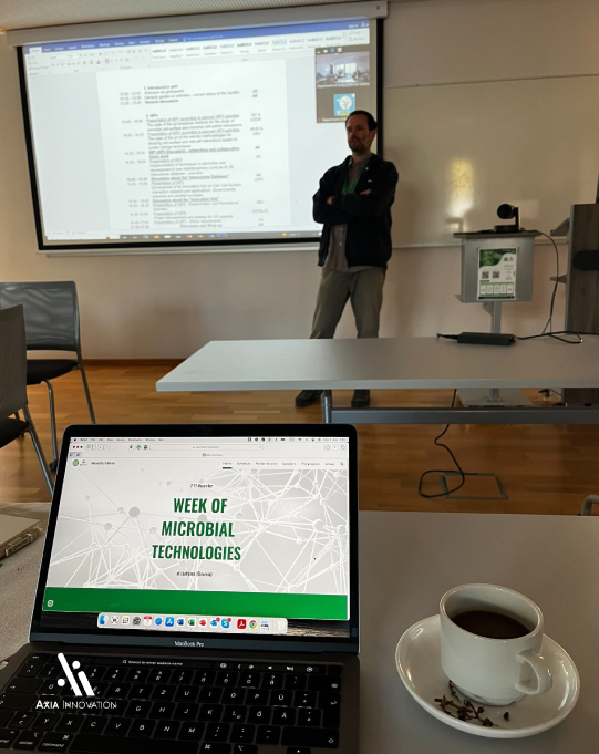 AxiaInnovation's tweet photo. Pozdravljena Ljubljana ๐ธ๐ฎ! First Physical @SurfBio_Hub #Innovation Hub ๐ก๐ข project meeting! @AxiaInnovation assists @JSI_SLO , among others, with the strategic roadmap for the Hub.
More ๐ https://t.co/5FFWRu2FTh
#MicroTechWeek #H2020 #GREENER #SURFBIO #circulareconomy https://t.co/xU9M2JL1Zj