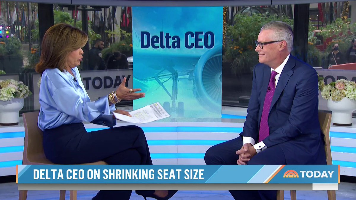 Delta CEO Ed Bastian is talking with hodakotb about airline seats