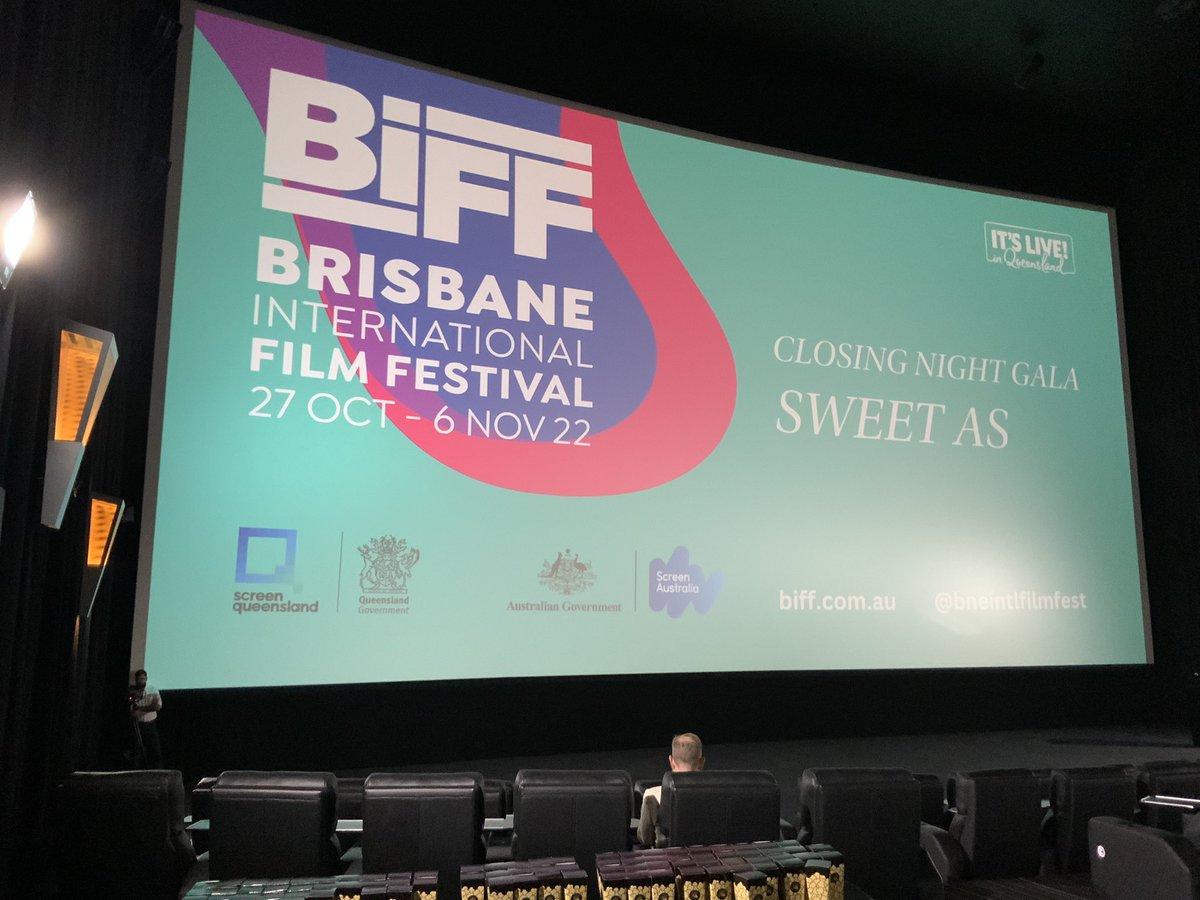 Last night we attended the closing gala of the Brisbane International Film Festival, and we enjoyed watching “Sweet As”! Arenamedia also produced our own film, and our screening in Warwick was a great success. In the country town, 104 guests came to the small cinema to see us🥰