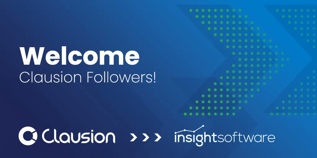 insightsoftware's tweet image. Welcome to our new followers from Clausion! You’re officially connected! To the right software, the right people, and the right technology. The possibilities are endless thanks to the #ConnectEffect from insightsoftware.