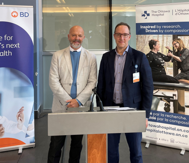 jonfrommelt's tweet photo. BD and The Ottawa Hospital signed a collaboration agreement to tackle complex problems impacting the healthcare sector to better serve patients in the Ottawa region. #AI #Smartconnected #BDemployee https://t.co/an3u2Shyh1 https://t.co/eaIIS76ysK