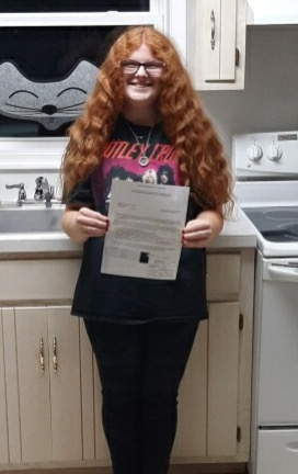 Alumni Spotlight…Congratulations to Summer a 2022 graduate of Mercy on earning her driver’s learning permit. We are so proud of you!