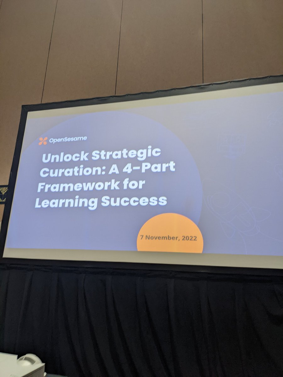 daliaabbas's tweet photo. The age old ID dilemma on whether to create or curate material has never been more relevant. Super excited for this first session at @learning2022_US on a strategic framework for content curation with Paige Kracke! #learning2022 #instructionaldesign https://t.co/ldQadNJqKk