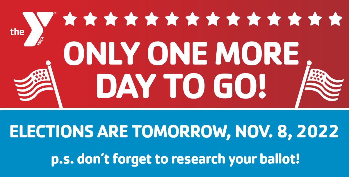 RepublicBankY's tweet photo. Tomorrow is ELECTION DAY! Check out https://t.co/u9wCgDC2G8 for information on voting locations! https://t.co/S6IjWQC1d6 We'll see you out there :) #SocialResponsibility #GETOUTTHEVOTE #VOTE #VOTING #Elections2022 #yourvotecounts #YMCALouisville #YLOU4ALL #YMCA https://t.co/czh4TJhN4Q