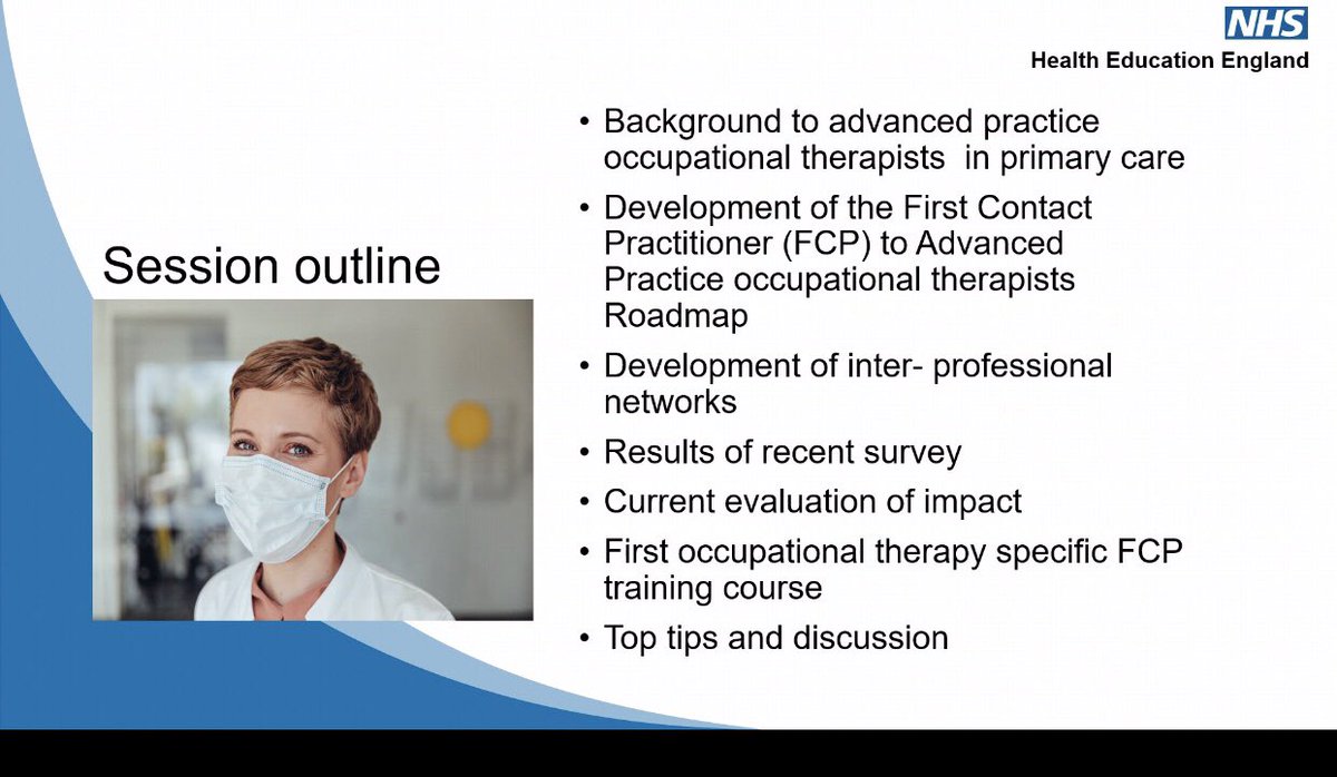 CornwallIoSAdvP's tweet photo. Excellent session on the use of advanced practice Occupational Therapy in primary care @NHSHEE_SWest @RachBrandreth #APconference2022 https://t.co/ChCkGazDwu