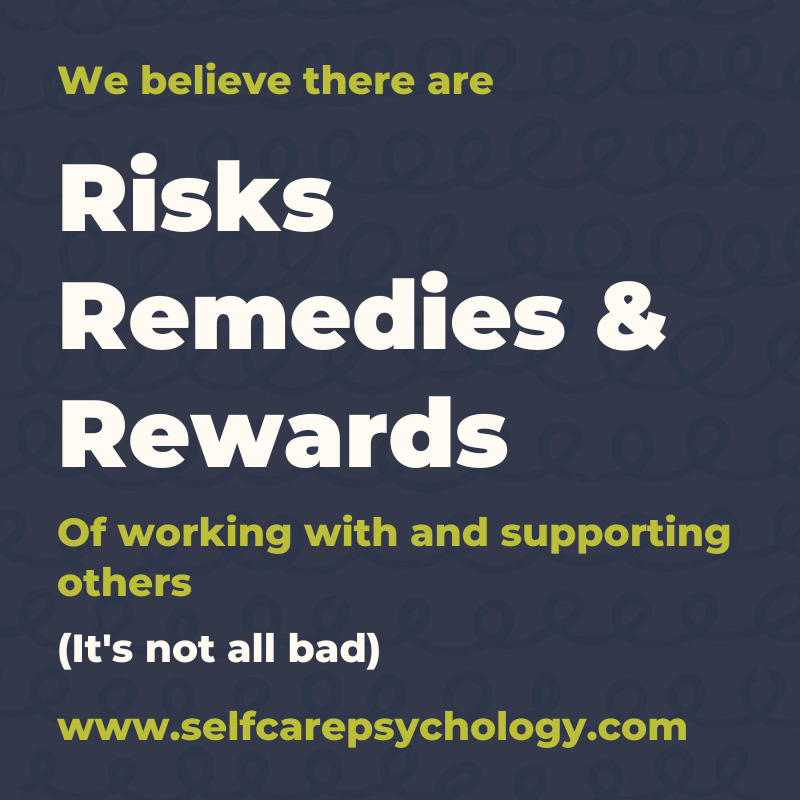 SelfCarePsy's tweet photo. We are updating, refreshing & expanding our training & continue to include space for learning, reflection, connection & support.
Yes, we deliver around the difficult content, but how much do you know about the rewarding elements?
#itsnotallbad #helpthehelper https://t.co/8H0T7vrUOM