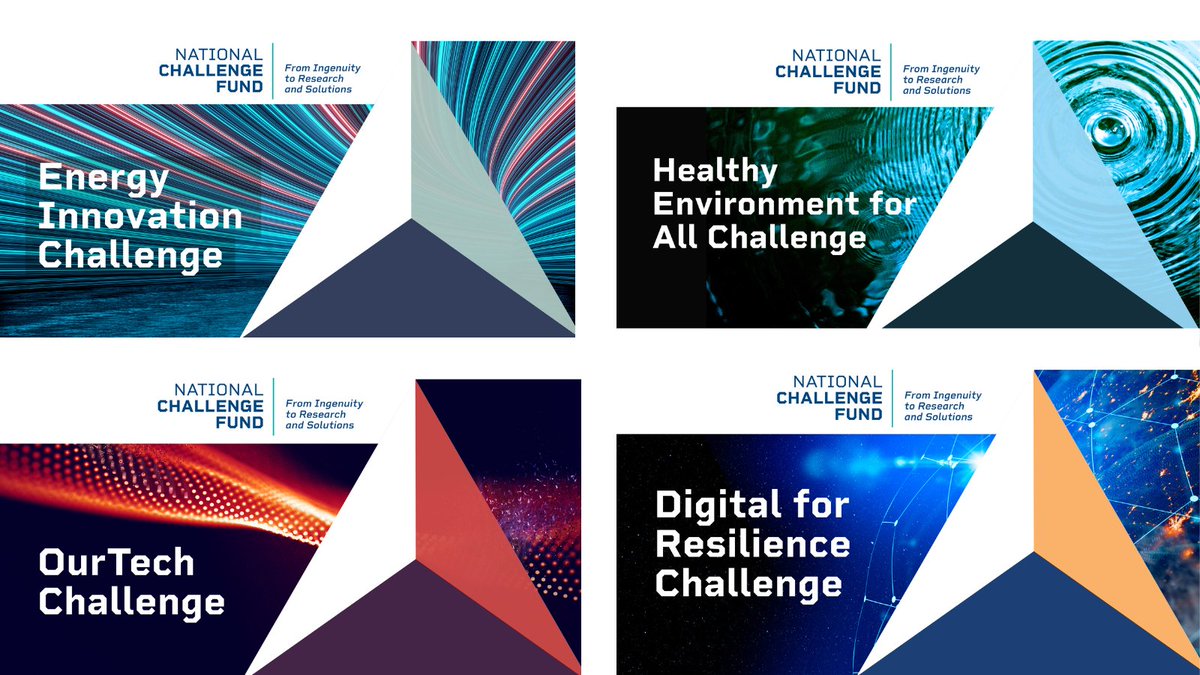 The next calls for the National Challenge Fund have launched! 
•Healthy Environment for All Challenge 
•Energy Innovation Challenge
•OurTech Challenge 
•Digital for Resilience Challenge 

Full details at bit.ly/3h6jUdW
#NationalChallengeFund #NextGenerationEU