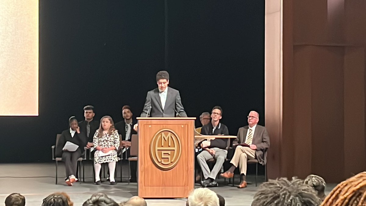 miltonhershey's tweet photo. Senior Lionel Torres reflects on the legacy of our founders—Milton and Catherine Hershey. Watch the 2022 Founders Day Assembly livestream: https://t.co/bosK2IgXeH #MHSFoundersWeek #MiltGrad2023 #Classof2023 https://t.co/CIuJYenhEX