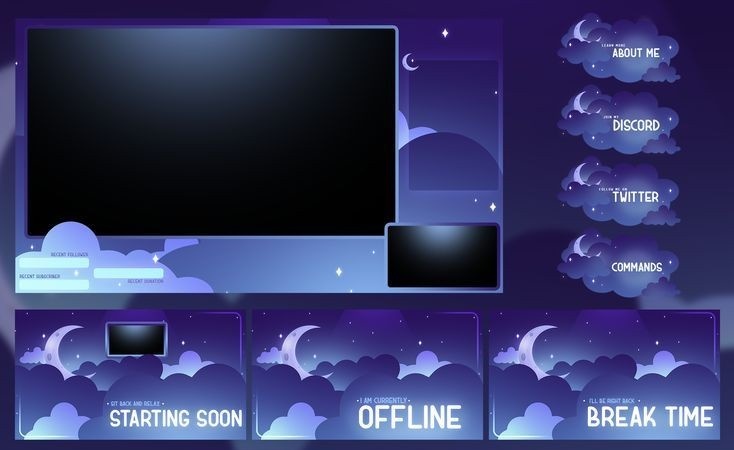 Angelin_vtuber's tweet image. Do you need overlays. so plzz DM me with your choice...