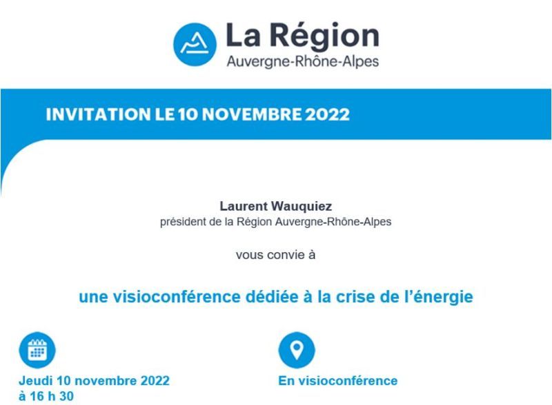 CCI_ARA's tweet photo. [#ENERGIE] ⚡💡@laurentwauquiez vous convie à une visioconférence dédiée

🟢 Les #CCI d'Auvergne-Rhône-Alpes sont mobilisées avec la Région @auvergnerhalpes @PernodStephanie pr #aider les #entreprises dans la #crise énergétique @AURAentreprises 

👉 https://t.co/mrkAu26OAt https://t.co/uVmJ4tSIVR