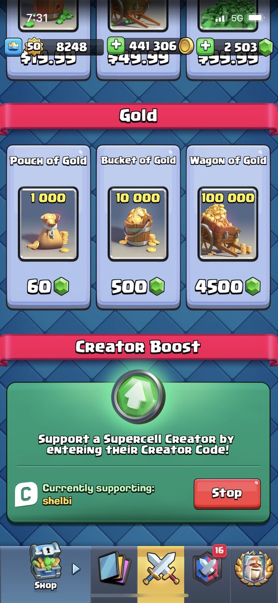 HeyJosimar's tweet photo. Recuerden usar código: Shelbi antes de comprar su pase en #ClashRoyale @SHELBI_CLASH https://t.co/TtnnU7TiWP
