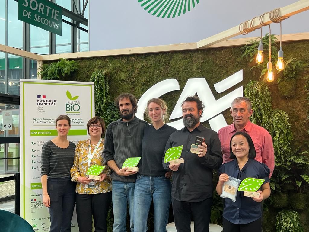 👏 Félicitations aux lauréats : France-Konjac &amp; La Truitelle, et également aux coups de 💚 du jury : Les Herbes Folles &amp; Amel’En Vrac.
Ces beaux projets participent au soutien des filières #bio à la construction d’une agriculture durable et résiliente.