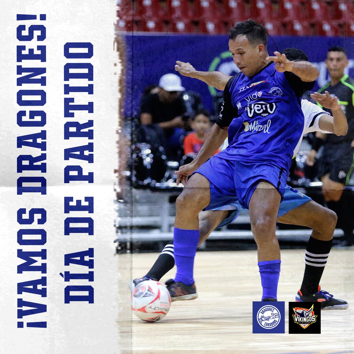 Dragones_futsal's tweet photo. ¡Hoy es un lunes imperial, un lunes de ver a nuestros dragones jugar! 🐲🔥⚽️
🆚 @vikingosfutsal ⚔️
⏰: 2:00 PM
🏟️: Parque de las Naciones Unidas
🎟️ Entrada libre 🤩
📺: Canal de Youtube de la @LigaFUTVE
#PoderImperial 🐉🔥
#TalentoDeCalle ⚽️ https://t.co/bP5eiwFnv1