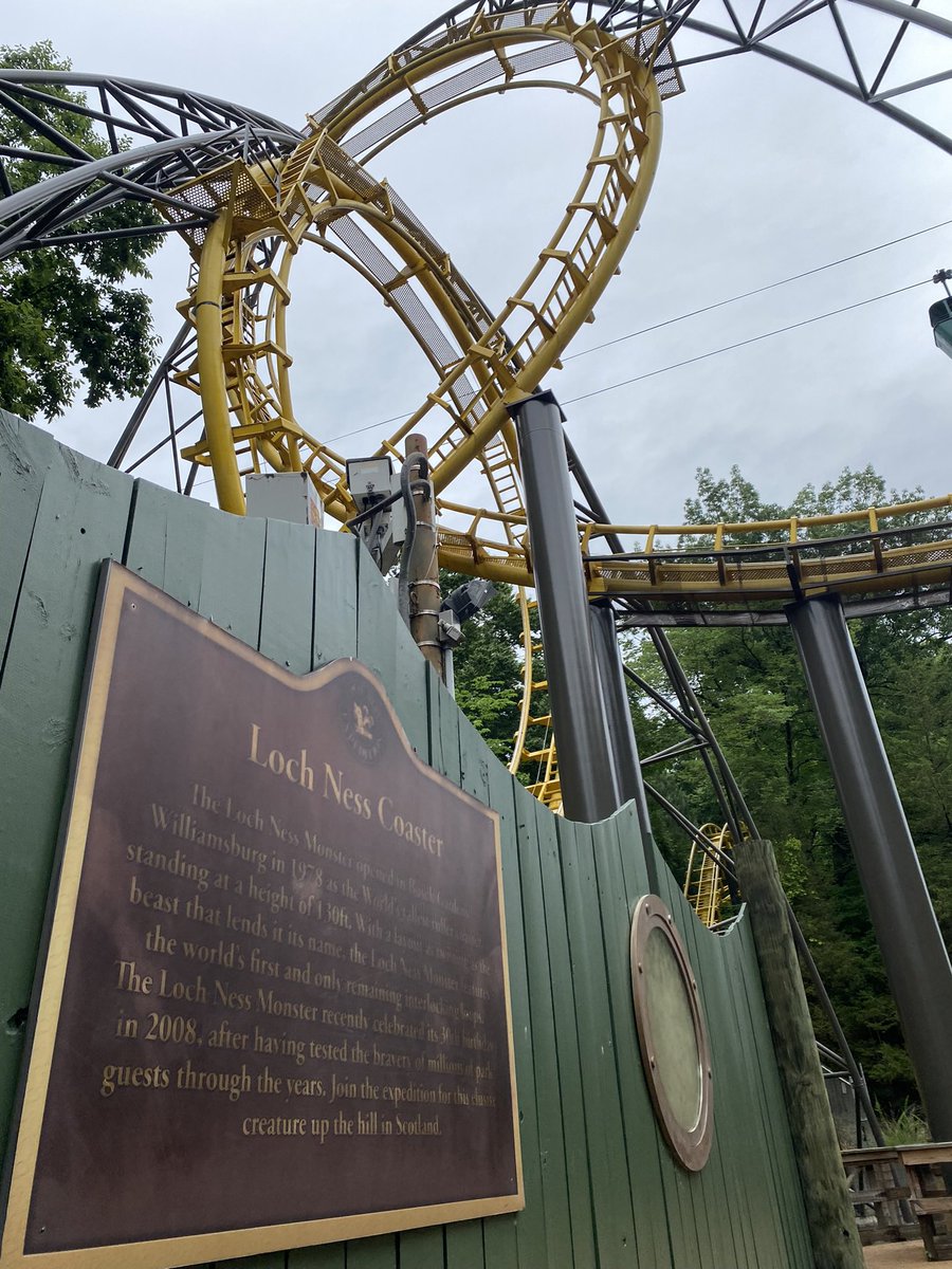 TapanesSamantha's tweet image. Didn’t get the chance to visit as many as I did last year but I did get to cross the legendary Loch Ness off my list at @BuschGardensVA #interlockingloops