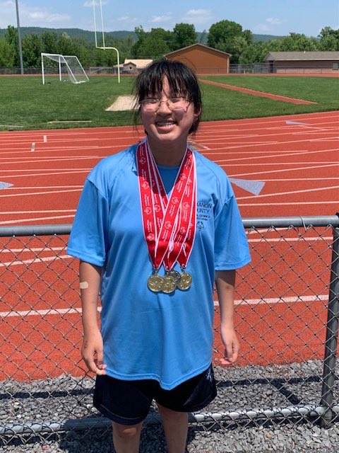 MrsRichardsACSD's tweet photo. During the fall months, one of our MS students, Lilly, participated in the Special Olympics for Lebanon County. She earned 11 medals during the fall season, including 7 gold medals! We are proud of you, Lilly! Keep up the great work! @PalmyraSchools @MrWPopejoy @RackleyNate https://t.co/T6hjz06c8a