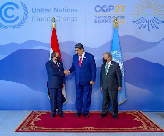 Ya estamos en el Centro Internacional de Convenciones de Sharm El-Sheikh, para participar en la COP27. Fuí recibido por el Presidente de la República Árabe de Egipto y el Secretario General de la ONU. Son muchos los temas que debatiremos sobre la emergencia del Cambio Climático.