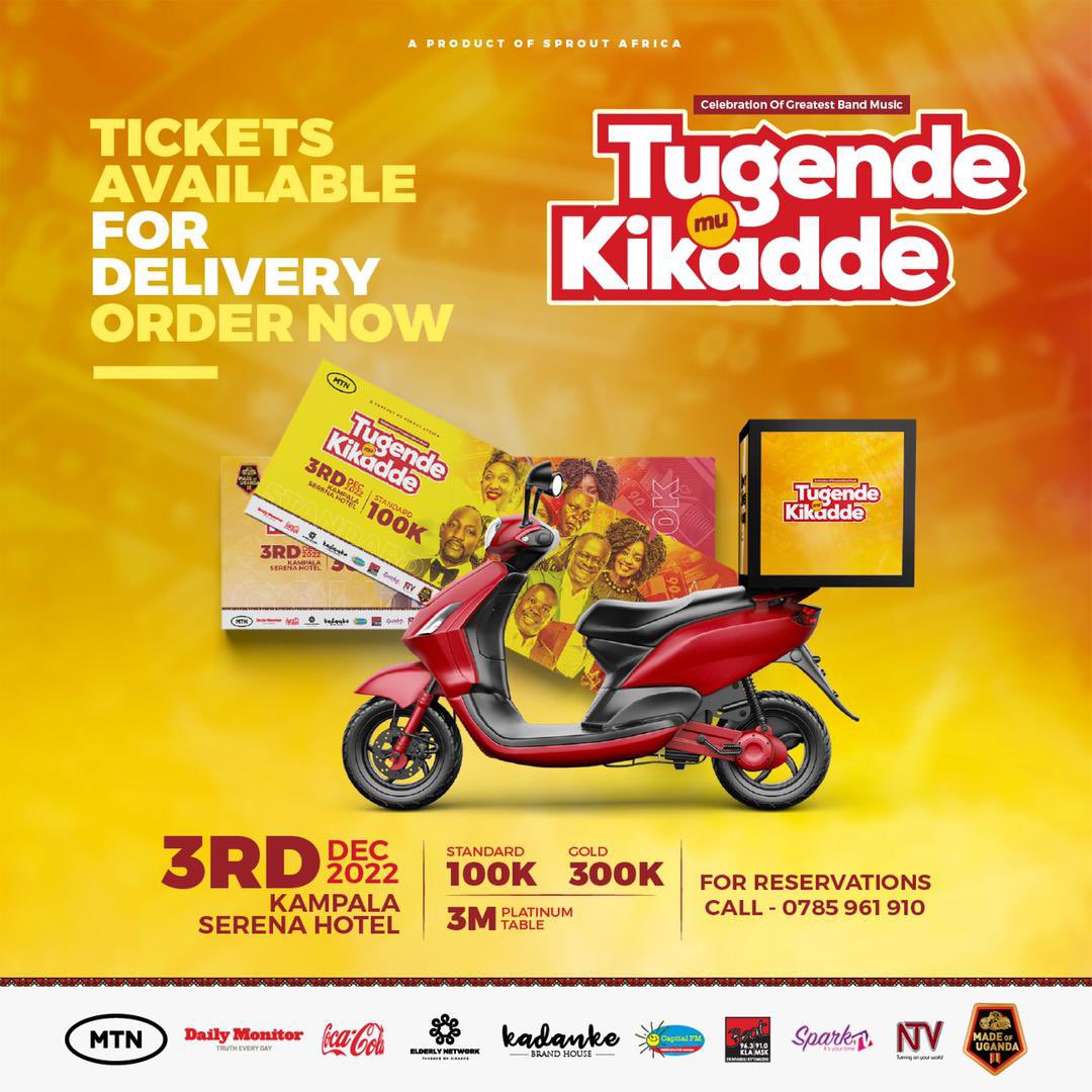 Get your Ticket 🎫 📦 delivered to your door step or office. Simply call or WhatsApp 0785 961910

#TugendeMuKikadde #UgandaAt60