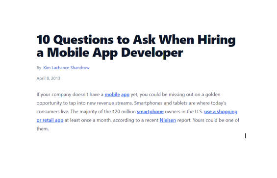 MobileAppDev88's tweet image. 🚨MOBILE APP DEV HIRING TIP!!!🚨

Are you looking to have a mobile app developed?

.@Entrepreneur wrote this article in 2013, and is as valuable today as it was then. Are you following these steps? 

entrepreneur.com/science-techno…

#MobileAppDevelopers #MobileApps #MobileAppDev88 #IOS