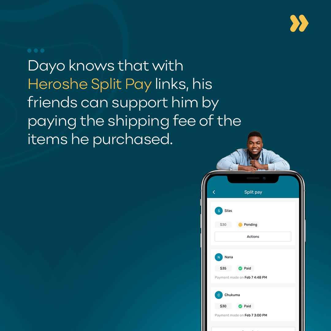 shipheroshe's tweet photo. Just like Dayo, you too can use our split pay feature.
#SplitPay https://t.co/VHCouYreCL