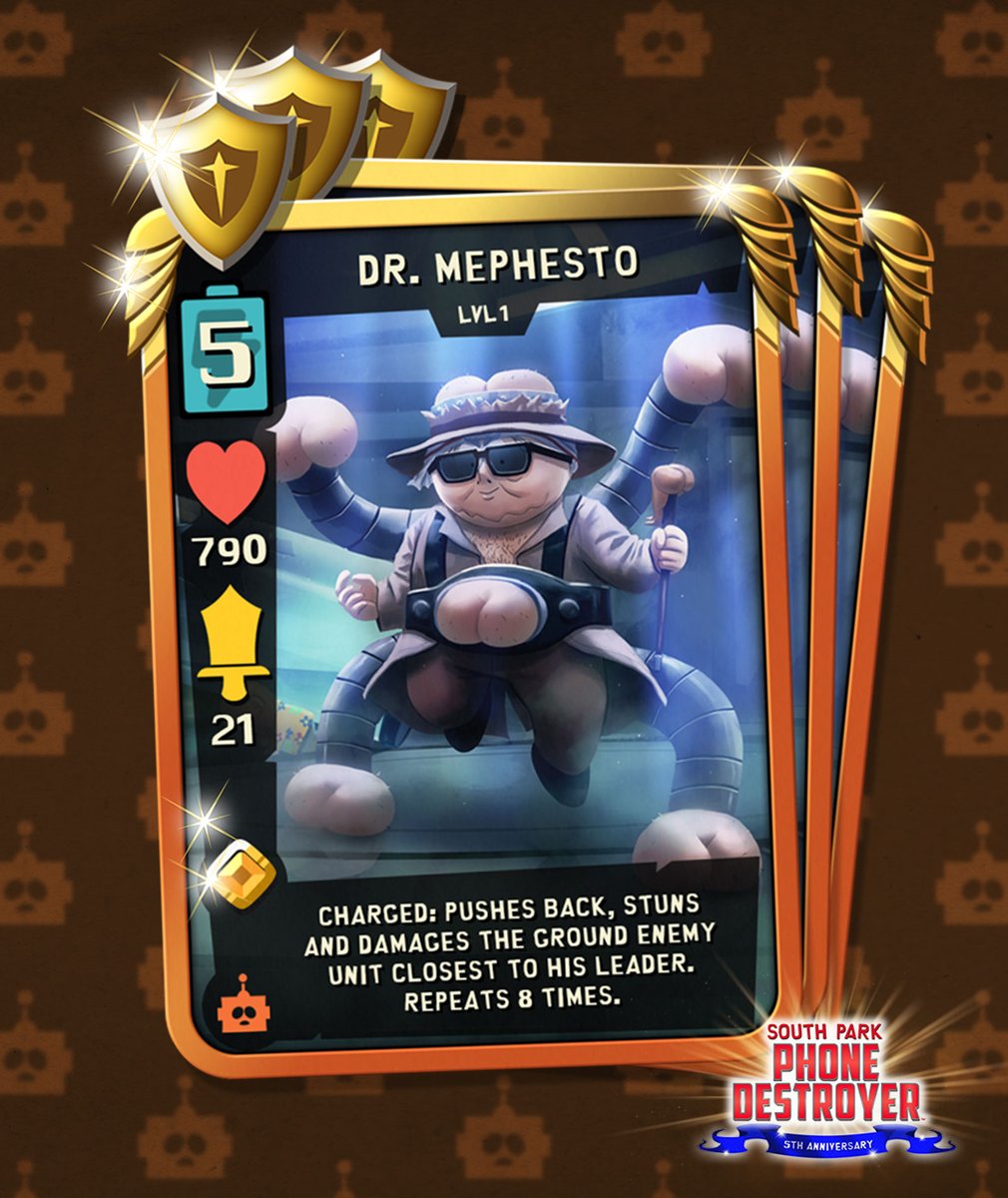 Dr. Mephesto is ready to emerge from the lab with his greatest invention yet, extendable asses! Get ready to test the new card in this week's Chaos Mode and log in this Friday to claim a free copy of the new card!
