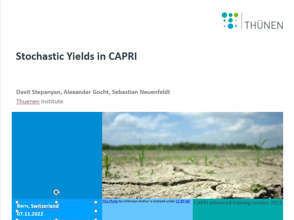 Looking forward to discussing the recent #CAPRImodel developments with #CAPRIconsortium in #Bern and introducing our extensions. <a href="/GochtA/">GochtAlexander</a>
 <a href="/sebastianneu_n/">Sebastian</a>