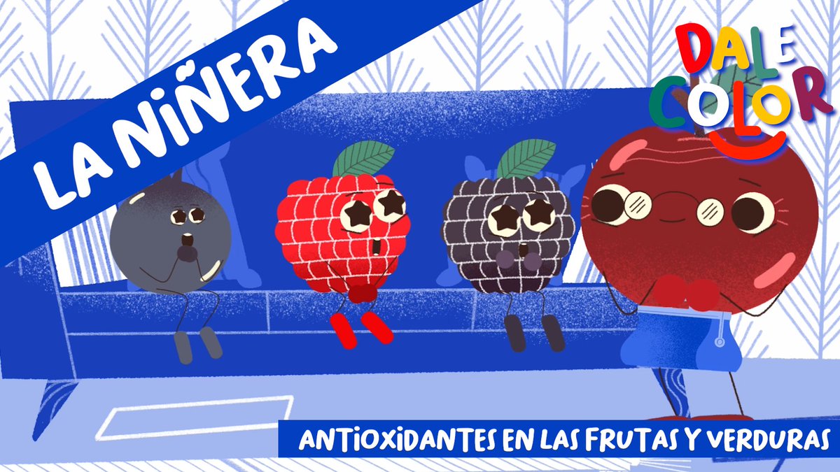5aldiachile's tweet photo. Nuevo Capítulo de la serie #DaleColor  “La niñera” - #Antioxidantes 
Las Cerecedas dejan a sus frutitos al cuidado de Ceruila, una anciana niñera con antioxidantes superpoderosos. 
¡Dale play, disfrútalo y compártelo 😉!

https://t.co/nPJAb7xRdR https://t.co/piG2DKtTib